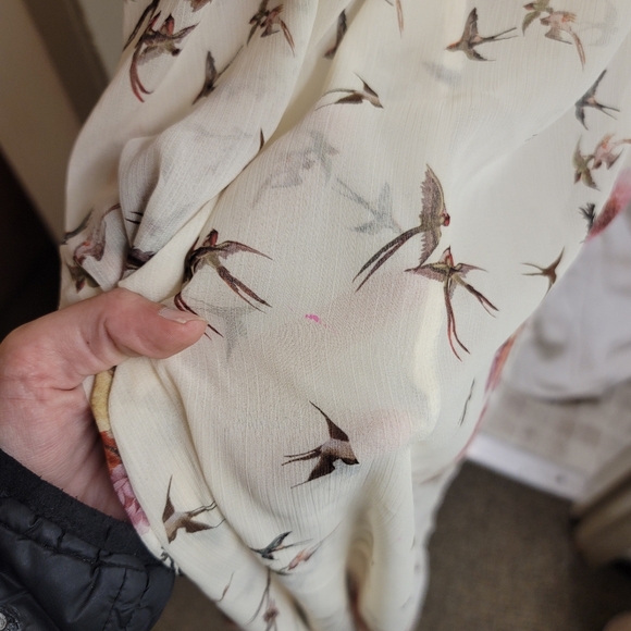 EUC Zara Trafaluc Floral Sheer Maxi Dress - Picture 10 of 10